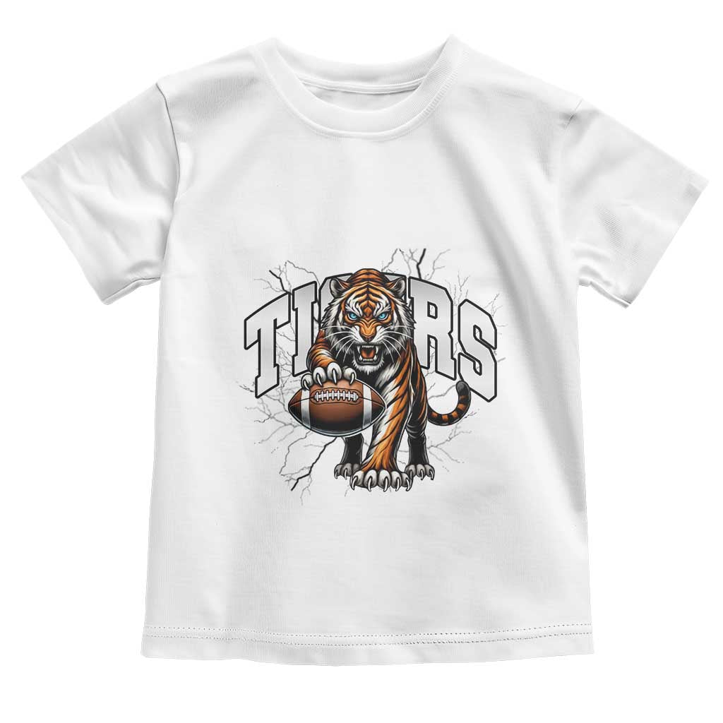 Funny Bengal Tiger Toddler T Shirt Gift For Football Lover TS12 White Print Your Wear
