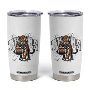 Funny Bengal Tiger Tumbler Cup Gift For Football Lover - Print Your Wear