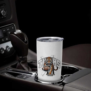 Funny Bengal Tiger Tumbler Cup Gift For Football Lover - Print Your Wear