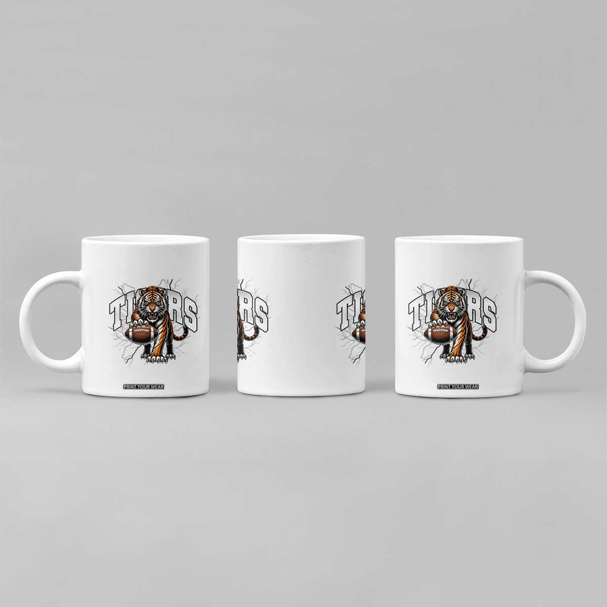 Funny Bengal Tiger Coffee Mug Gift For Football Lover TS12 Print Your Wear