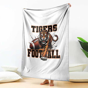Bengal Tiger Football Throw Blanket Game Day Gift TS12 Print Your Wear
