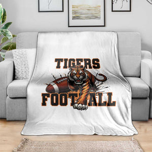 Bengal Tiger Football Throw Blanket Game Day Gift TS12 Print Your Wear