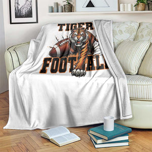 Bengal Tiger Football Throw Blanket Game Day Gift TS12 Print Your Wear