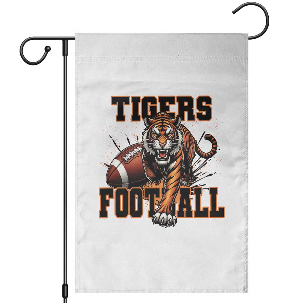 Bengal Tiger Football Garden Flag Game Day Gift TS12 White Print Your Wear