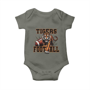 Bengal Tiger Football Baby Onesie Game Day Gift TS12 Military Green Print Your Wear