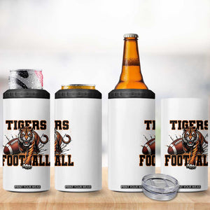 Bengal Tiger Football 4 in 1 Can Cooler Tumbler Game Day Gift TS12 Print Your Wear