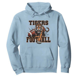 Bengal Tiger Football Hoodie Game Day Gift TS12 Light Blue Print Your Wear