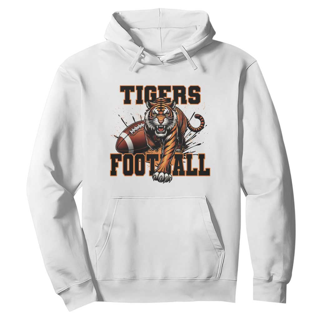 Bengal Tiger Football Hoodie Game Day Gift TS12 White Print Your Wear