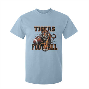 Bengal Tiger Football T Shirt For Kid Game Day Gift TS12 Light Blue Print Your Wear