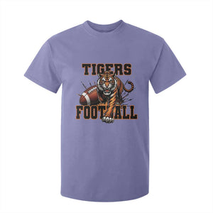 Bengal Tiger Football T Shirt For Kid Game Day Gift TS12 Violet Print Your Wear
