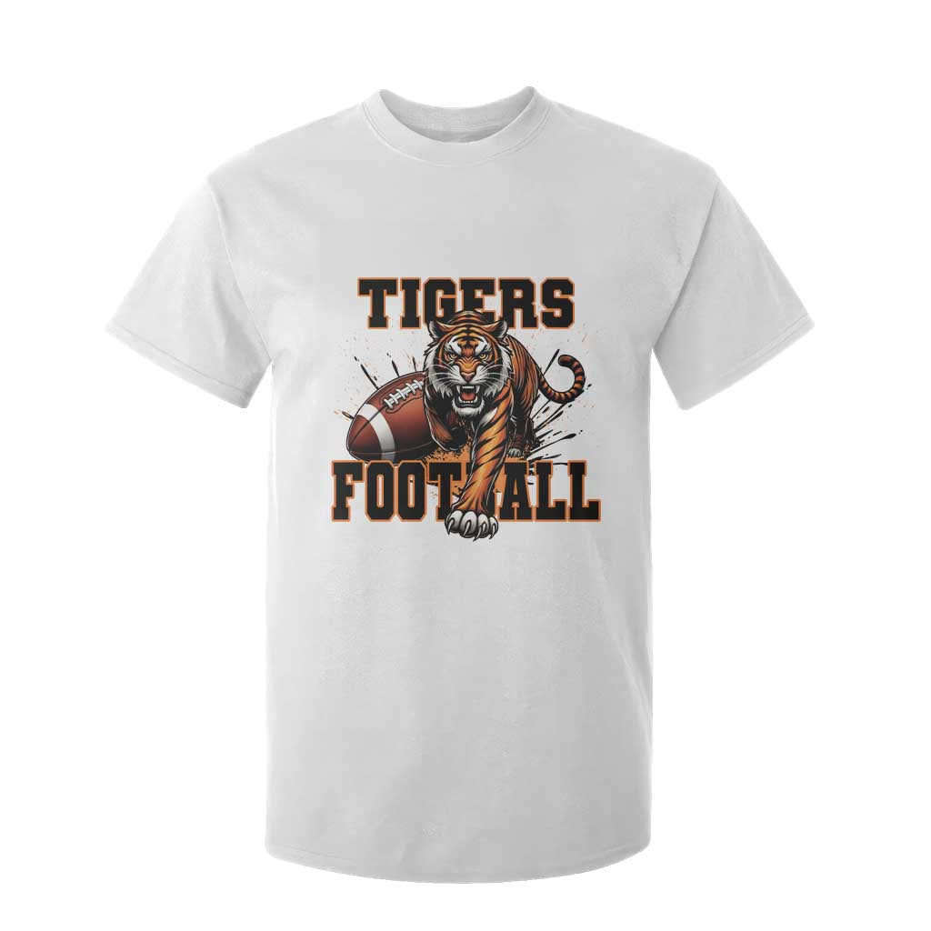 Bengal Tiger Football T Shirt For Kid Game Day Gift TS12 White Print Your Wear