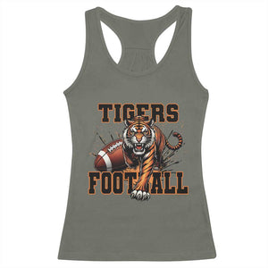 Bengal Tiger Football Racerback Tank Top Game Day Gift - Print Your Wear