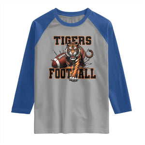 Bengal Tiger Football Raglan Shirt Game Day Gift TS12 Sport Gray Royal Print Your Wear
