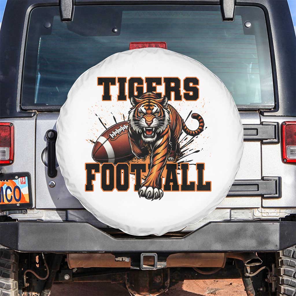 Bengal Tiger Football Spare Tire Cover Game Day Gift TS12 No hole White Print Your Wear