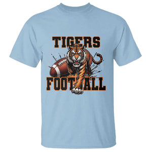 Bengal Tiger Football T Shirt Game Day Gift TS12 Light Blue Print Your Wear