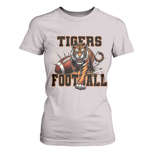 Bengal Tiger Football T Shirt For Women Game Day Gift TS12 Ice Gray Print Your Wear