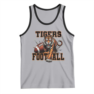 Bengal Tiger Football Tank Top Game Day Gift TS12 Athletic Heather Black Print Your Wear