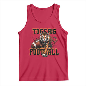 Bengal Tiger Football Tank Top Game Day Gift TS12 Red Print Your Wear