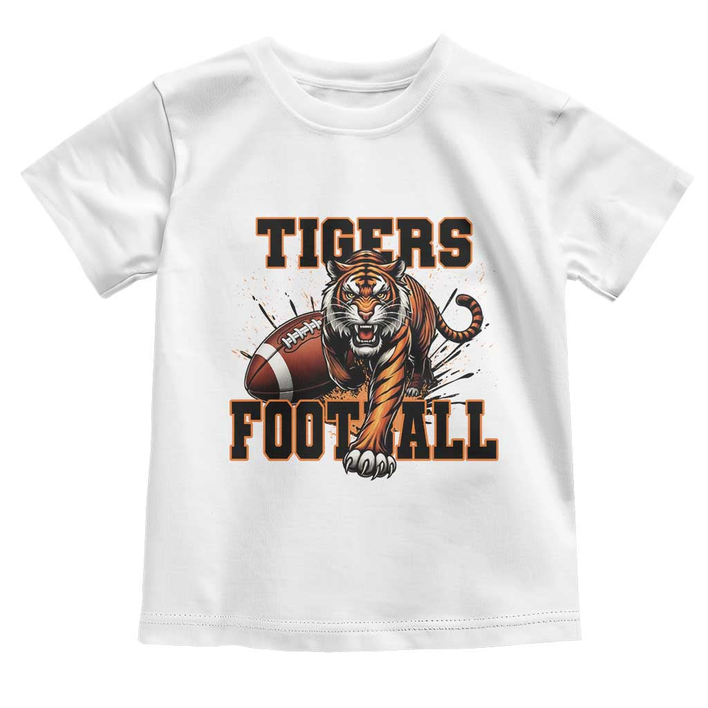 Bengal Tiger Football Toddler T Shirt Game Day Gift TS12 White Print Your Wear