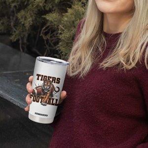 Bengal Tiger Football Tumbler Cup Game Day Gift - Print Your Wear