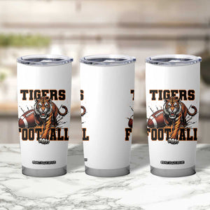 Bengal Tiger Football Tumbler Cup Game Day Gift - Print Your Wear