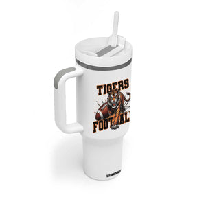 Bengal Tiger Football Tumbler With Handle Game Day Gift TS12 Print Your Wear