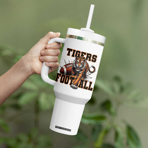 Bengal Tiger Football Tumbler With Handle Game Day Gift TS12 Print Your Wear