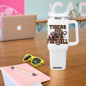 Bengal Tiger Football Tumbler With Handle Game Day Gift TS12 Print Your Wear