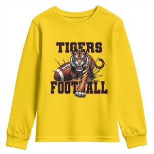 Bengal Tiger Football Youth Sweatshirt Game Day Gift TS12 Daisy Print Your Wear