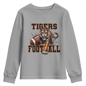 Bengal Tiger Football Youth Sweatshirt Game Day Gift TS12 Sport Gray Print Your Wear
