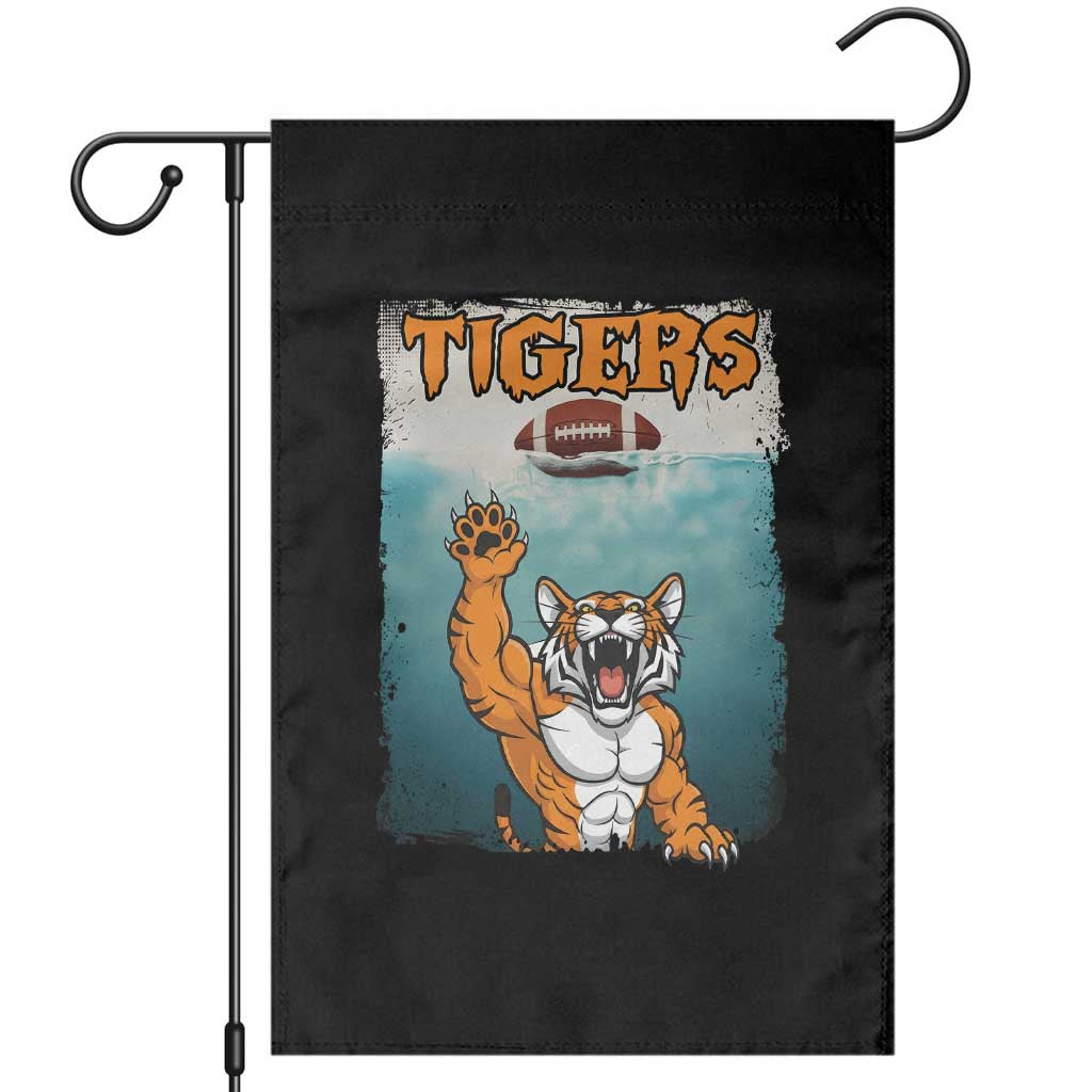 Bengal Tiger Football Garden Flag Horror Parody Gift TS12 Black Print Your Wear