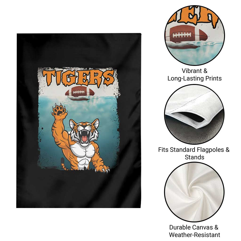 Bengal Tiger Football Garden Flag Horror Parody Gift TS12 Print Your Wear