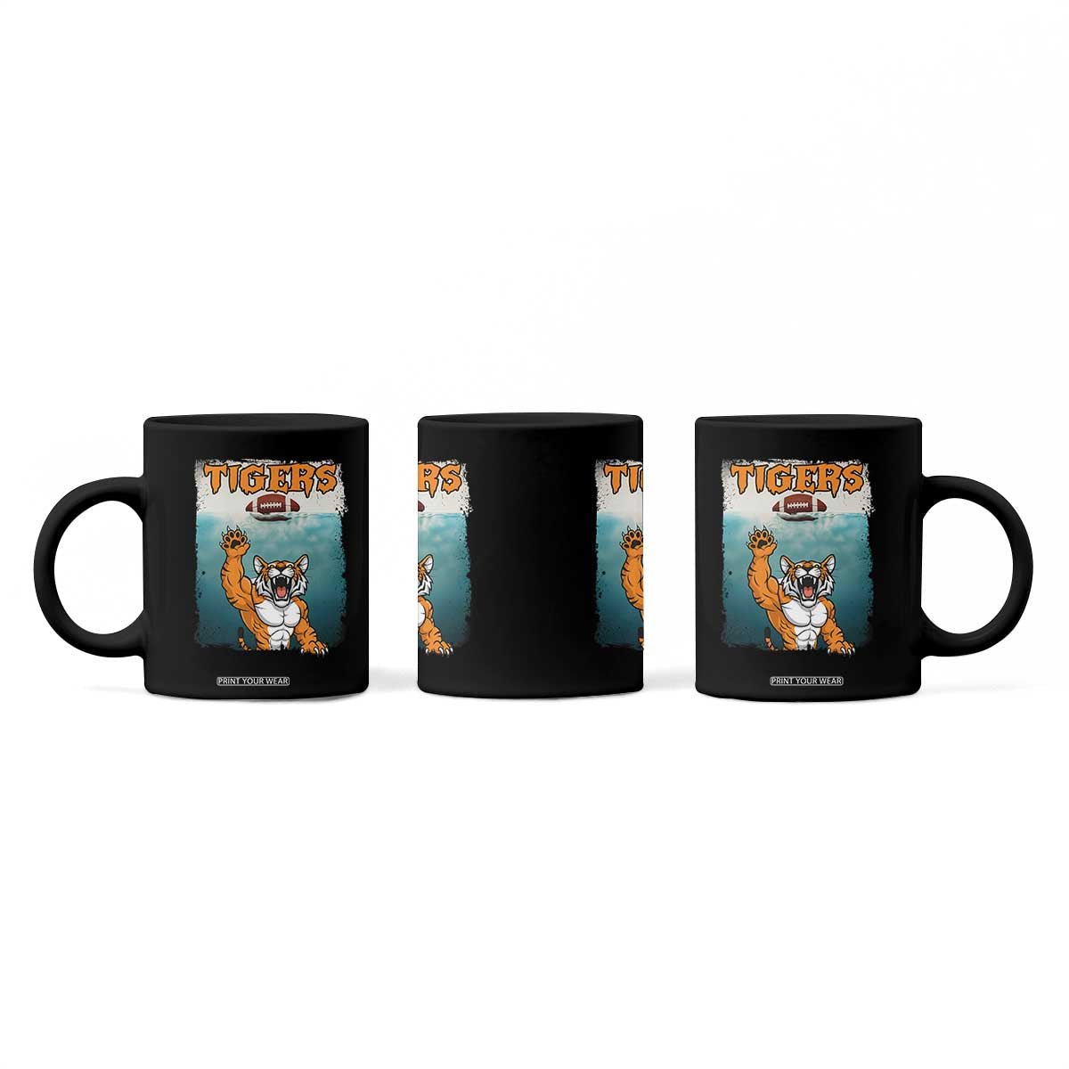 Bengal Tiger Football Coffee Mug Horror Parody Gift TS12 Print Your Wear
