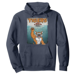 Bengal Tiger Football Hoodie Horror Parody Gift TS12 Navy Print Your Wear