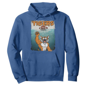 Bengal Tiger Football Hoodie Horror Parody Gift TS12 Royal Blue Print Your Wear