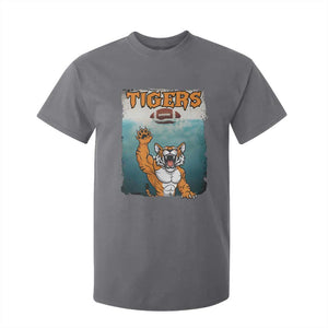Bengal Tiger Football T Shirt For Kid Horror Parody Gift TS12 Charcoal Print Your Wear