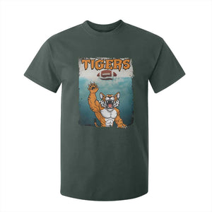 Bengal Tiger Football T Shirt For Kid Horror Parody Gift TS12 Dark Forest Green Print Your Wear