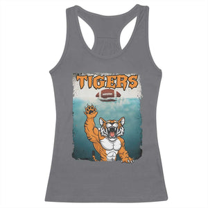 Bengal Tiger Football Racerback Tank Top Horror Parody Gift - Print Your Wear