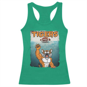 Bengal Tiger Football Racerback Tank Top Horror Parody Gift - Print Your Wear