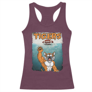 Bengal Tiger Football Racerback Tank Top Horror Parody Gift - Print Your Wear