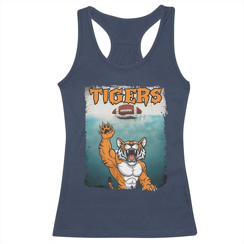 Funny BFT Horror Parody Gift Racerback Tank Top TS12 Navy Print Your Wear