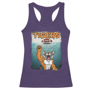 Bengal Tiger Football Racerback Tank Top Horror Parody Gift - Print Your Wear