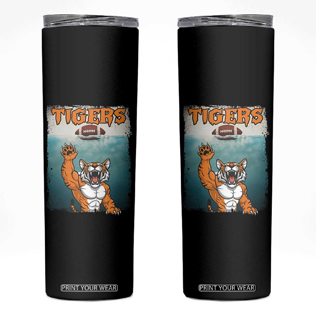 Bengal Tiger Football Skinny Tumbler Horror Parody Gift TS12 Black Print Your Wear