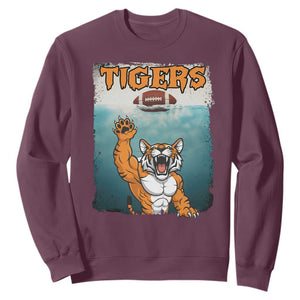 Bengal Tiger Football Sweatshirt Horror Parody Gift - Print Your Wear