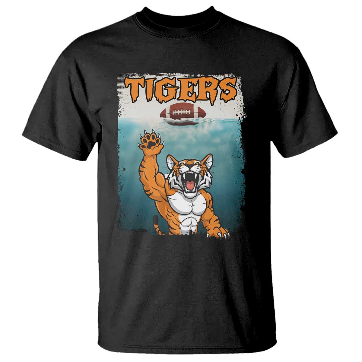 Bengal Tiger Football T Shirt Horror Parody Gift TS12 Black Print Your Wear
