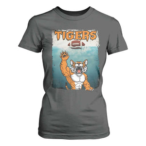 Bengal Tiger Football T Shirt For Women Horror Parody Gift TS12 Dark Heather Print Your Wear