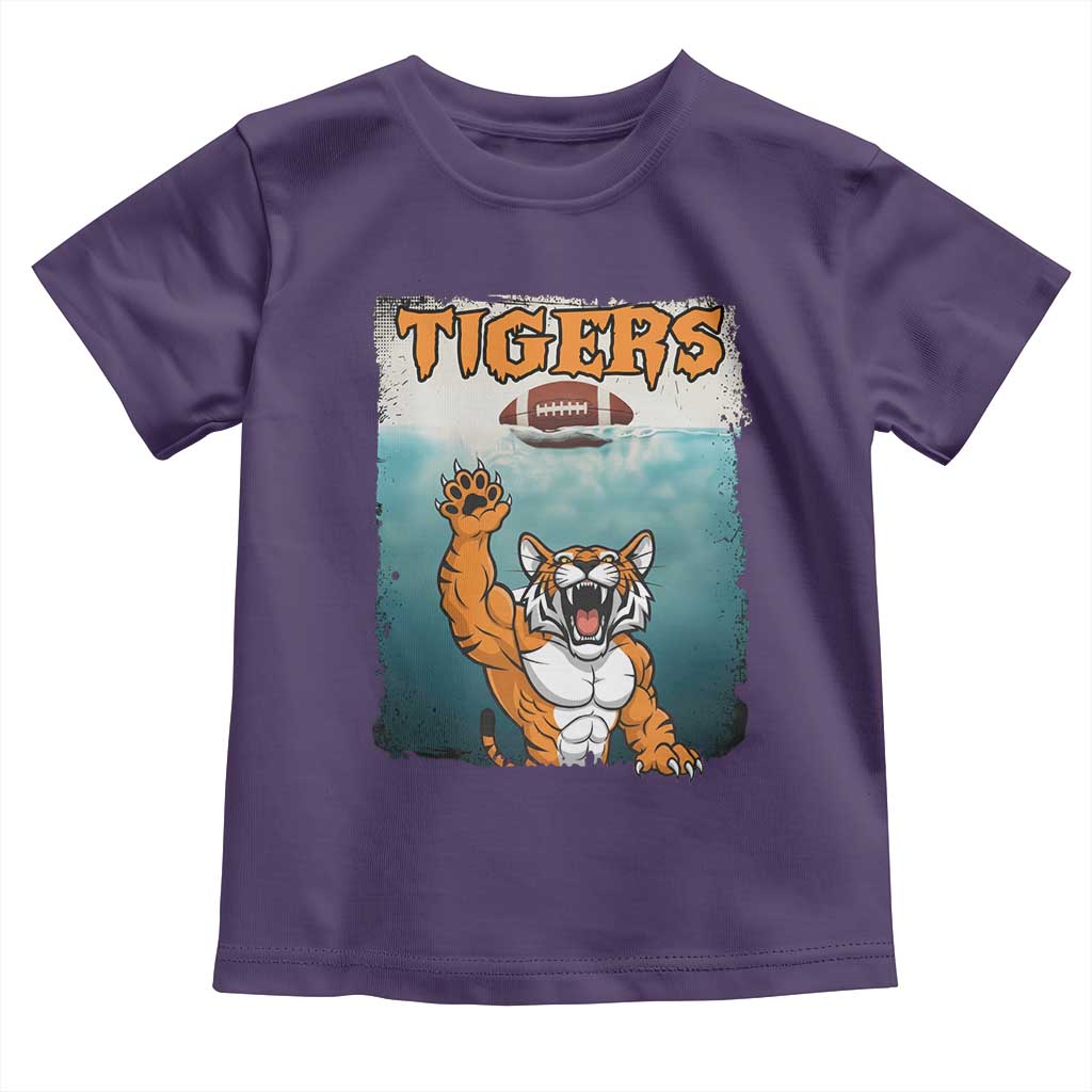 Bengal Tiger Football Toddler T Shirt Horror Parody Gift TS12 Purple Print Your Wear