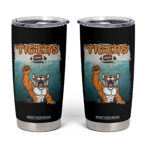 Bengal Tiger Football Tumbler Cup Horror Parody Gift - Print Your Wear