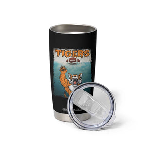 Bengal Tiger Football Tumbler Cup Horror Parody Gift - Print Your Wear