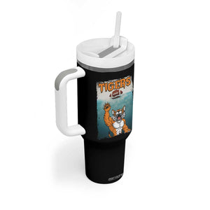 Bengal Tiger Football Tumbler With Handle Horror Parody Gift TS12 Print Your Wear